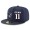 New England Patriots #11 Drew Bledsoe Snapback Cap NFL Player Navy Blue with White Number Stitched Hat