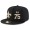 New Orleans Saints #75 Andrus Peat Snapback Cap NFL Player Black with Gold Number Stitched Hat