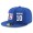 New York Giants #10 Eli Manning Snapback Cap NFL Player Royal Blue with White Number Stitched Hat