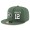 New York Jets #12 Joe Namath Snapback Cap NFL Player Green with White Number Stitched Hat
