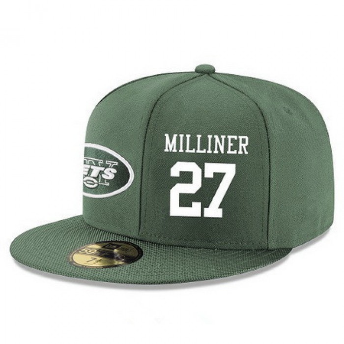 New York Jets #27 Dee Milliner Snapback Cap NFL Player Green with White Number Stitched Hat