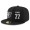 Oakland Raiders #77 Austin Howard Snapback Cap NFL Player Black with Silver Number Stitched Hat