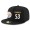 Pittsburgh Steelers #53 Maurkice Pouncey Snapback Cap NFL Player Black with White Number Stitched Hat