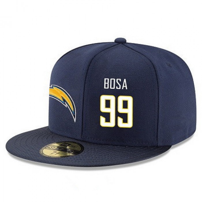 San Diego Chargers #99 Joey Bosa Snapback Cap NFL Player Navy Blue with White Number Stitched Hat