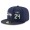Seattle Seahawks #24 Marshawn Lynch Snapback Cap NFL Player Navy Blue with Gray Number Stitched Hat