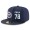 Tennessee Titans #78 Jack Conklin Snapback Cap NFL Player Navy Blue with White Number Stitched Hat