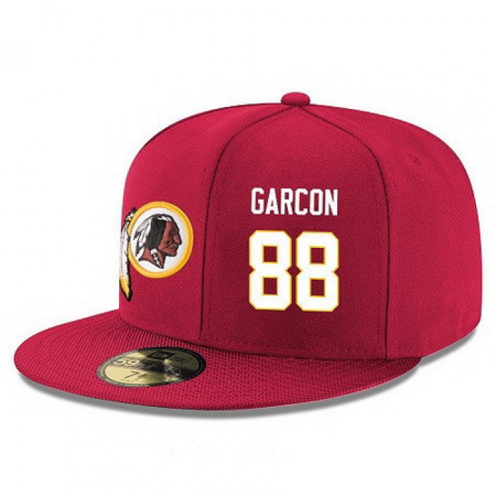 Washington Redskins #88 Pierre Garcon Snapback Cap NFL Player Red with White Number Stitched Hat