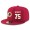 Washington Redskins #75 Brandon Scherff Snapback Cap NFL Player Red with White Number Stitched Hat