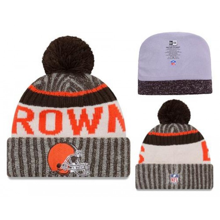 NFL Cleverland Browns Logo Stitched Knit Beanies 001