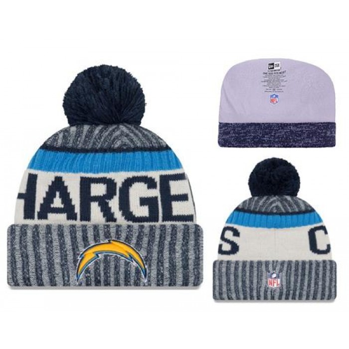 NFL Los Angeles Chargers Logo Stitched Knit Beanies 011