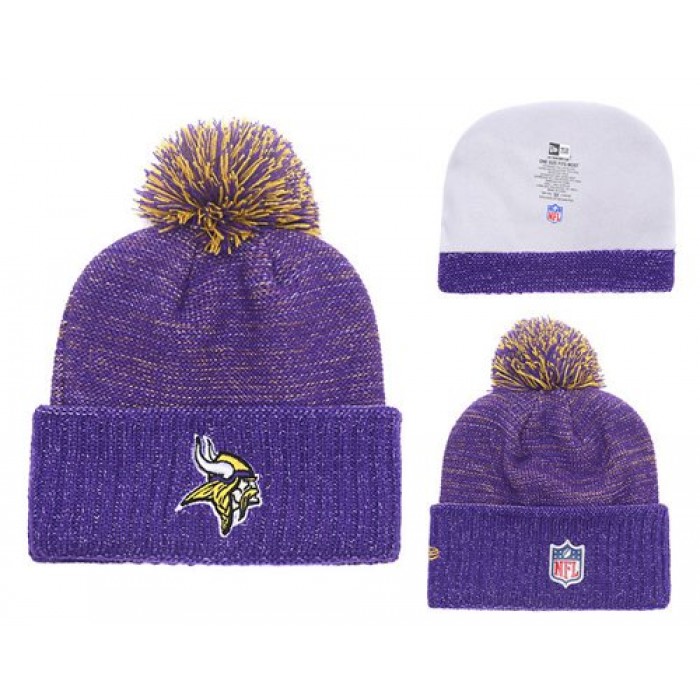NFL Minnesota Vikings Logo Stitched Knit Beanies 011