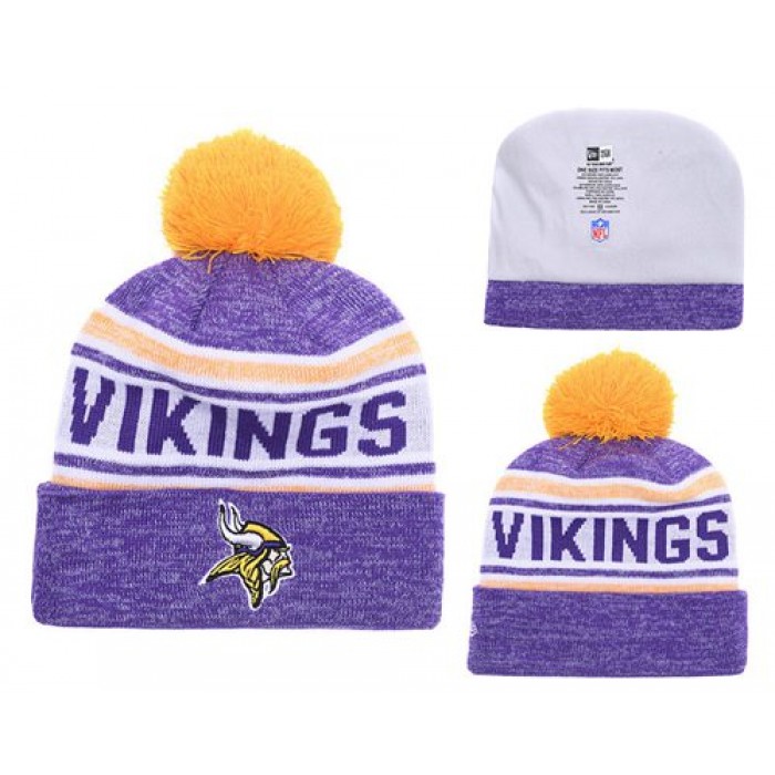 NFL Minnesota Vikings Logo Stitched Knit Beanies 014
