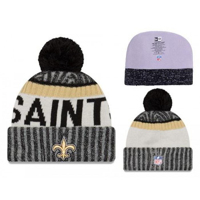 NFL New Orleans Saints Logo Stitched Knit Beanies 004