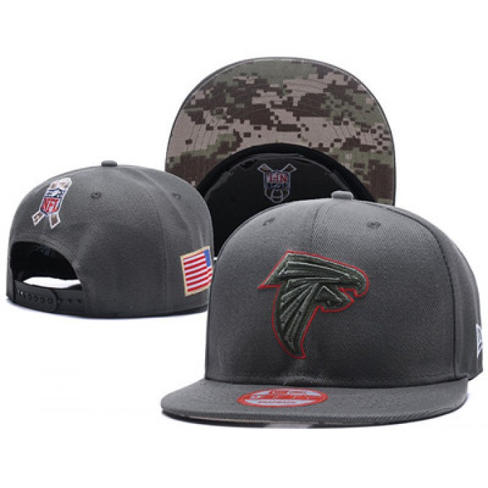 NFL Atlanta Falcons Team Logo Salute To Service Adjustable Hat X101