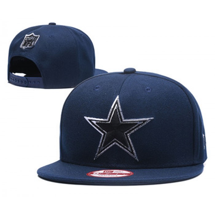 NFL Dallas Cowboys Big Logo Navy Snapback Adjustable Hat GS13