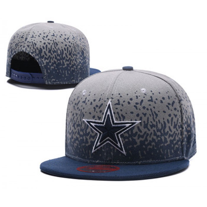 NFL Dallas Cowboys Team Logo Gray Snapback Adjustable Hat L21