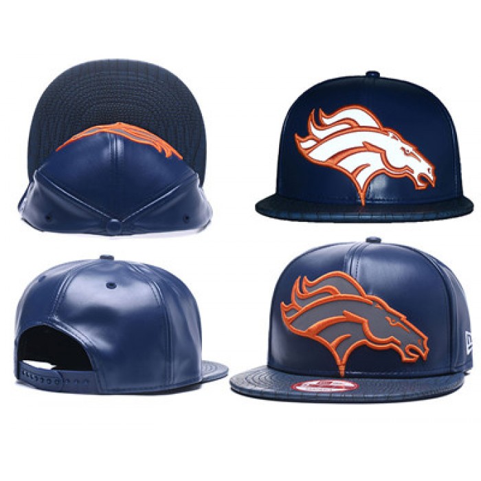 NFL Denver Broncos Team Logo Navy Reflective Adjustable Hat 102
