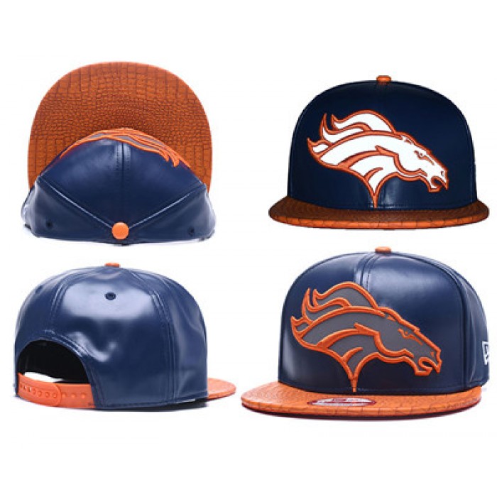 NFL Denver Broncos Fresh Logo Navy Reflective Adjustable Hat Z26