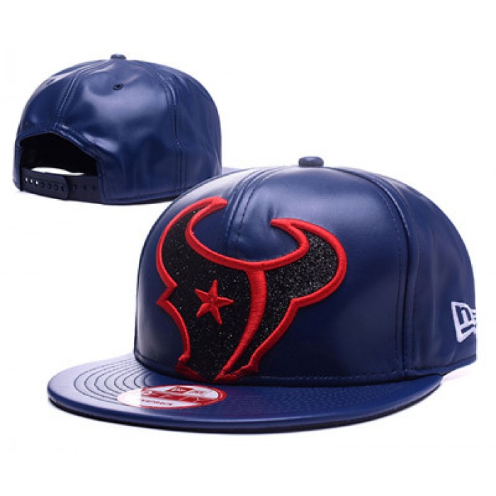 NFL Houston Texans Team Logo Navy Blue Adjustable Hat Q45