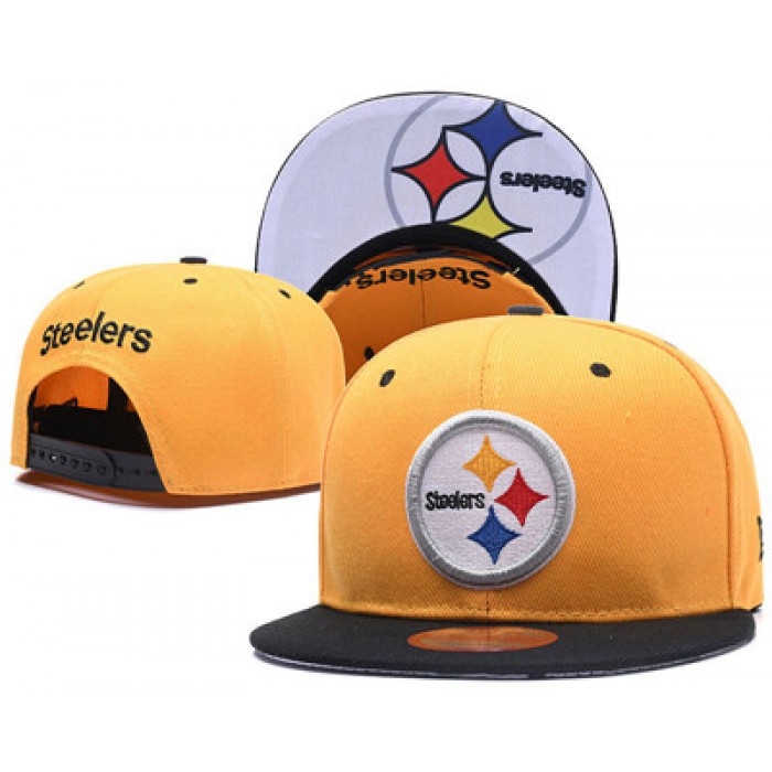 NFL Pittsburgh Steelers Team Logo Snapback Adjustable Hat Cheap