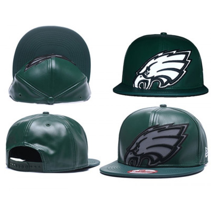 NFL Philadelphia Eagles Team Logo Green Reflective Adjustable Hat