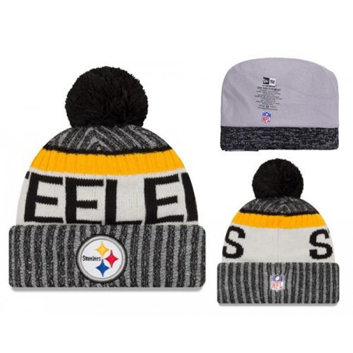 NFL Pittsburgh Steelers Logo Stitched Knit Beanies 010