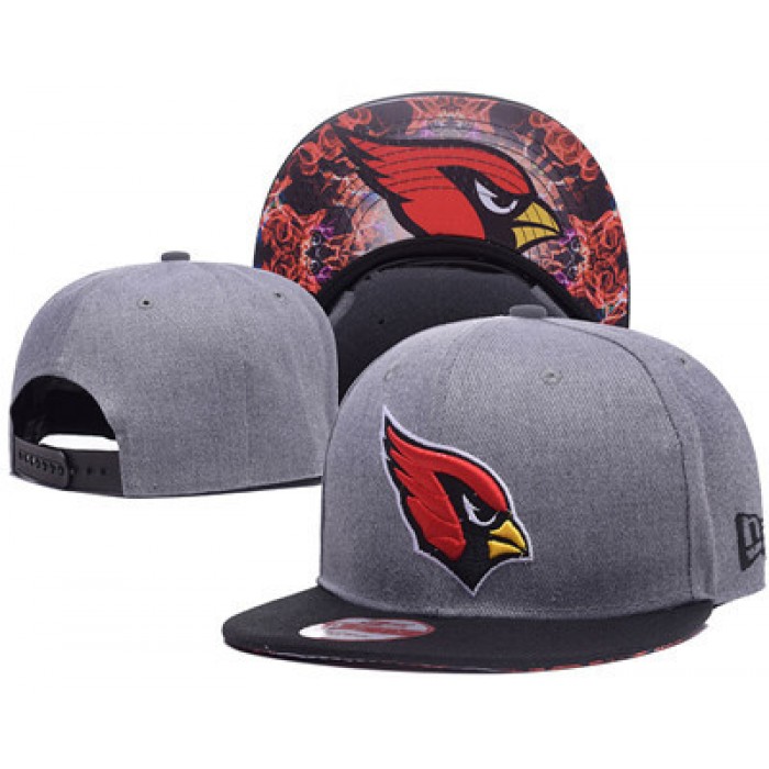 NFL Arizona Cardinals Fresh Logo Gray Snapback Adjustable Hat