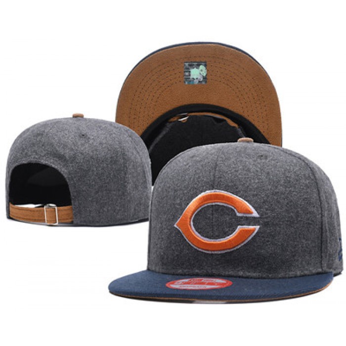 NFL Chicago Bears Team Logo Snapback Adjustable Hat Cheap