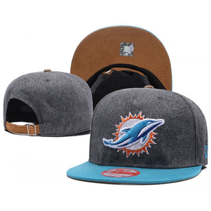 NFL Miami Dolphins Team Logo Snapback Adjustable Hat