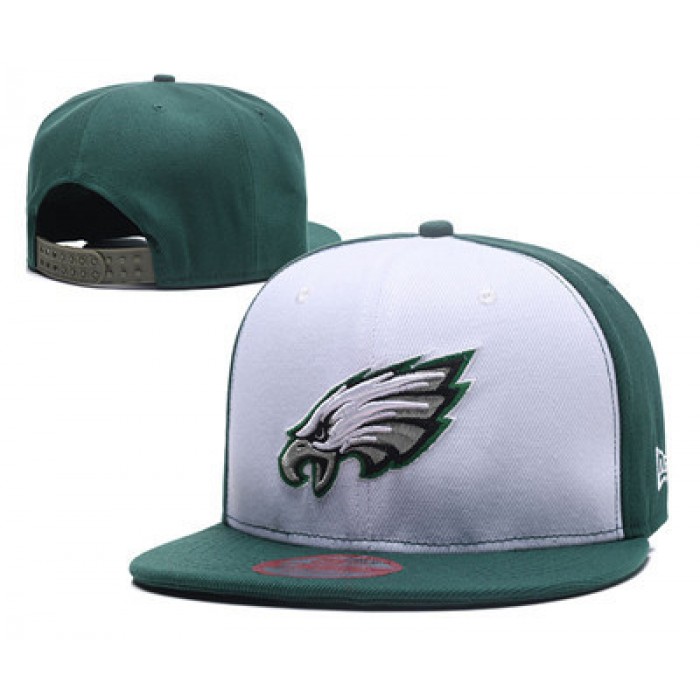 NFL Philadelphia Eagles Fresh Logo White Adjustable Hat Cheap