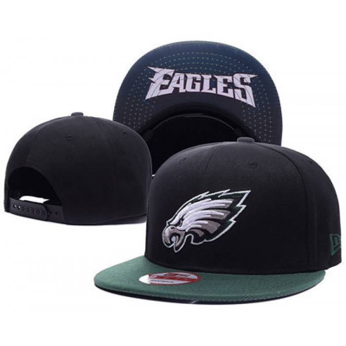 NFL Philadelphia Eagles Fresh Logo Black Adjustable Hat
