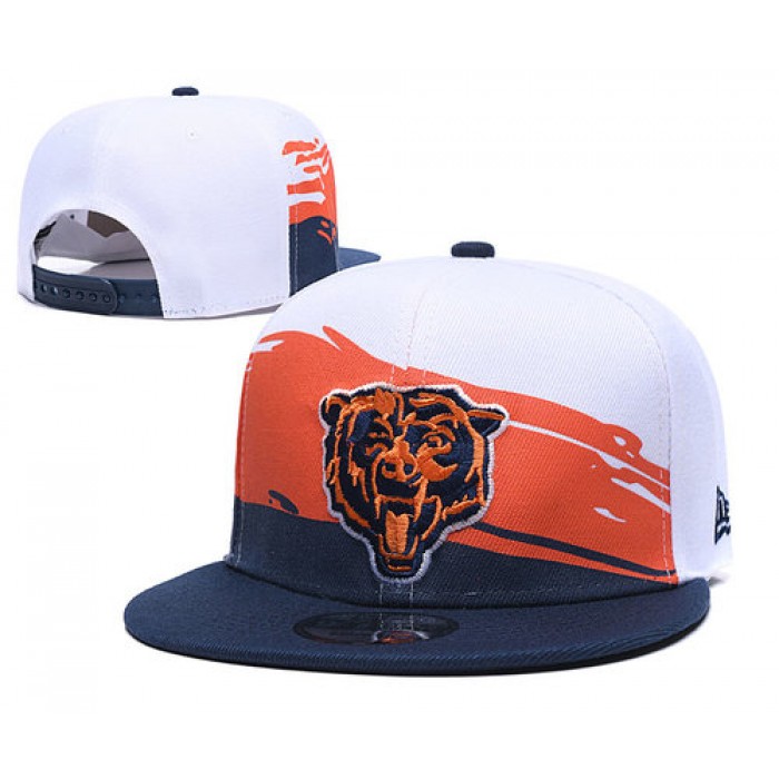 Bears Team Logo Orange Peaked Adjustable Hat