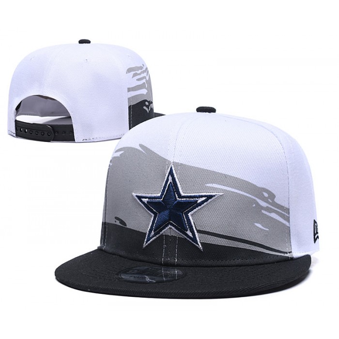 Cowboys Team Logo White Blue Adjustable Hat