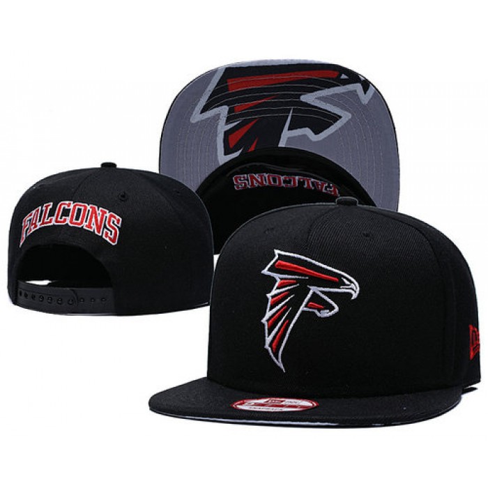 Falcons Team Logo Black Adjustable Hat