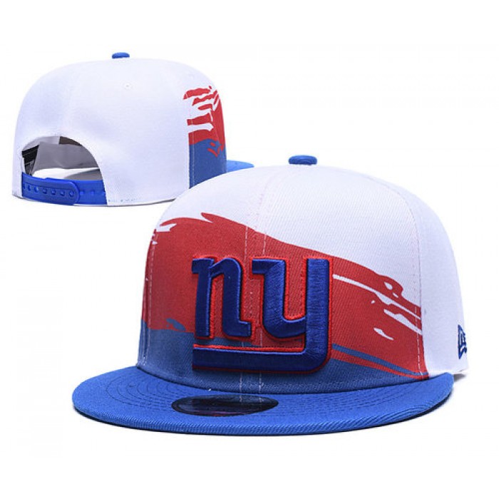 New York Giants Team Logo Blue Red Adjustable Hat