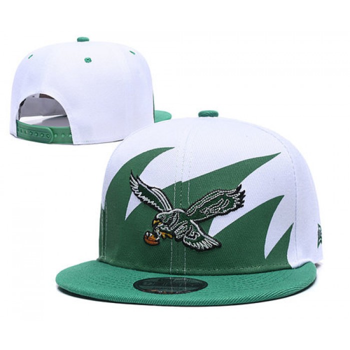 NFL Philadelphia Eagles Fresh Logo Green Adjustable Hats
