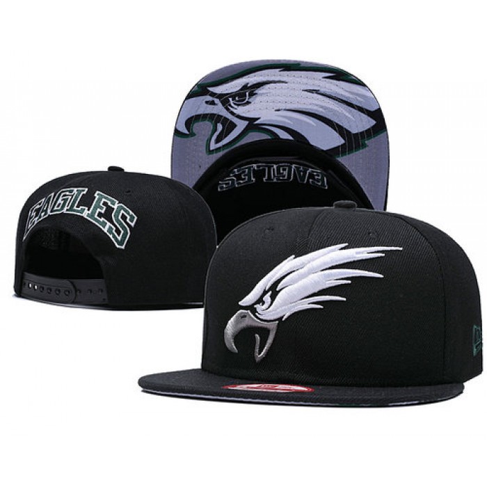 NFL Philadelphia Eagles Fresh Logo Black Adjustable Hat Cheap
