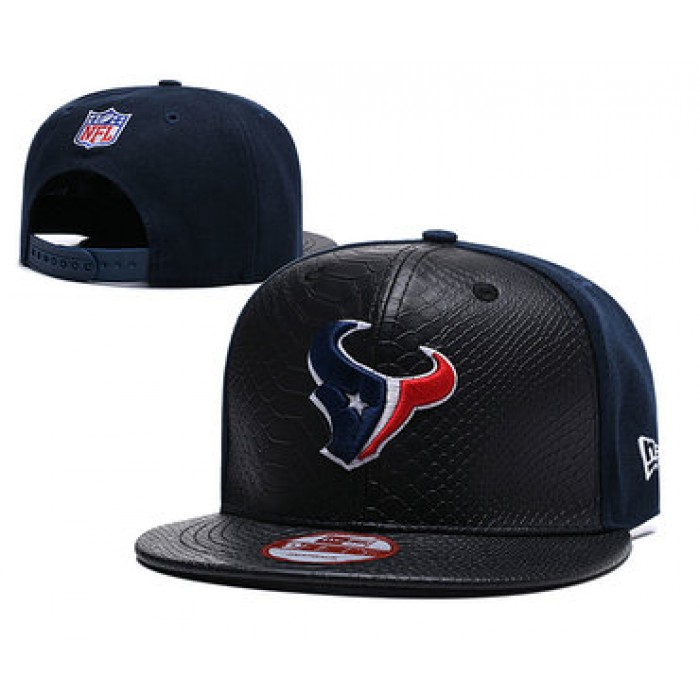 NFL Houston Texans Team Logo Navy Silver Adjustable Hat YD