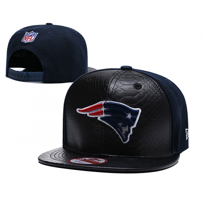 NFL New England Patriots Team Logo Navy Silver Adjustable Hat YD