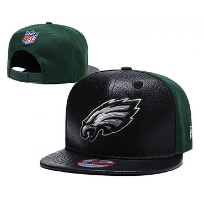 NFL Philadelphia Eagles Team Logo Green Silver Adjustable Hat YD