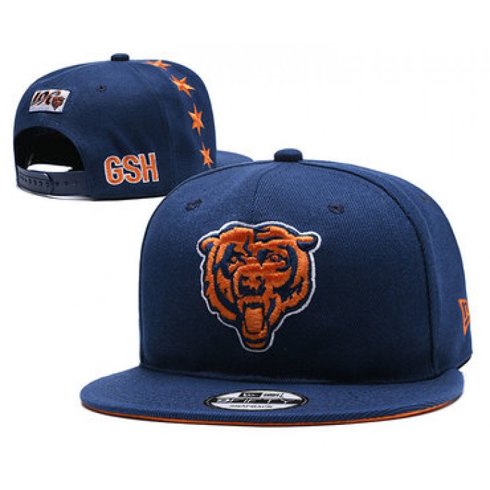 Bears Team Logo Navy 2019 Draft Adjustable Hat YD