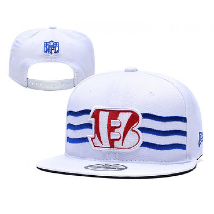 Bengals Team Logo White 2019 Draft Adjustable Hat YD