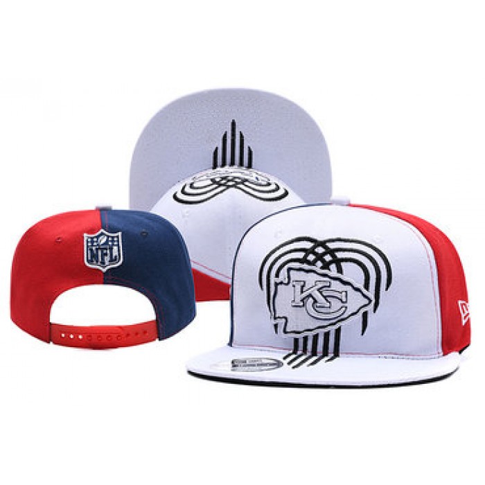 Chiefs Team Logo White Red 2019 Draft Adjustable Hat YD