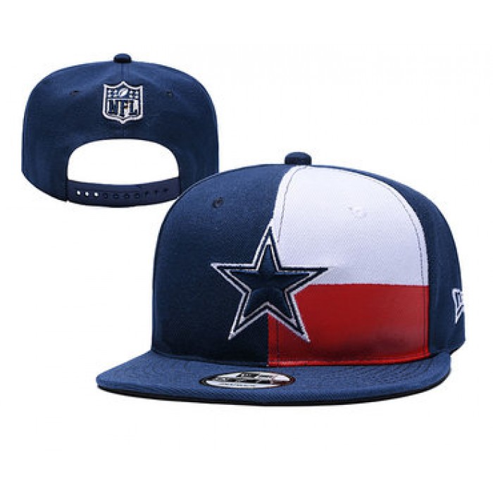 Cowboys Team Logo Navy Red 2019 Draft Adjustable Hat YD