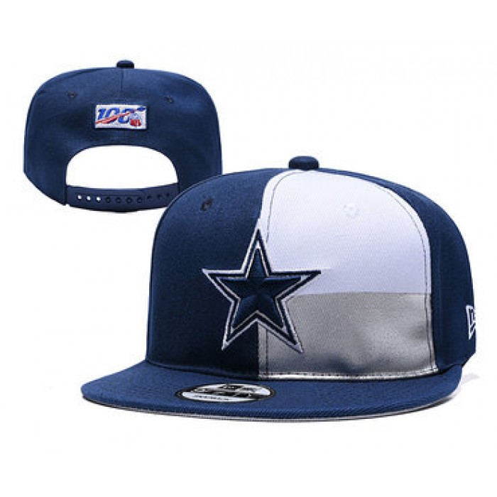 Cowboys Team Logo Navy White 2019 Draft Adjustable Hat YD