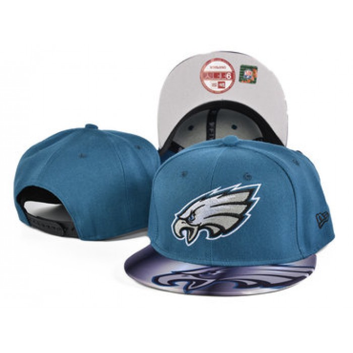 Eagles Team Logo Blue Adjustable Hat SF