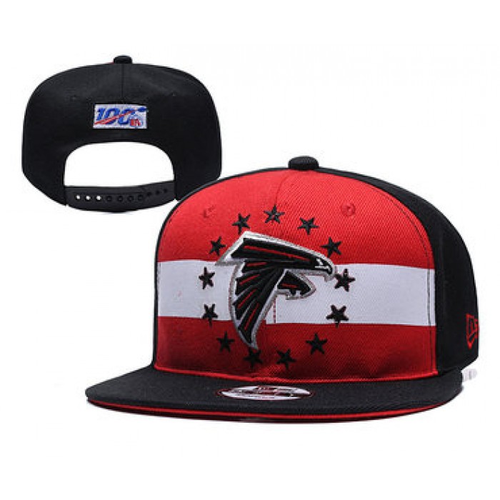 Falcons Team Logo Black Red 2019 Draft Adjustable Hat YD