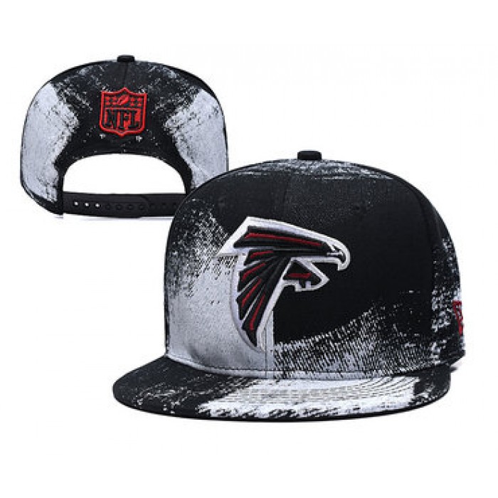 Falcons Team Logo Black White Adjustable Hat YD