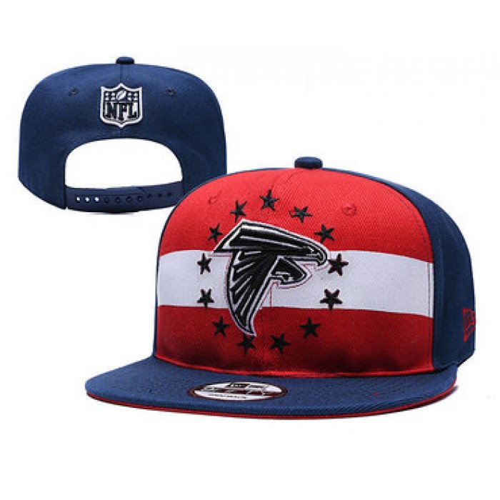 Falcons Team Logo Navy Red 2019 Draft Adjustable Hat YD