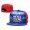 New York Giants Team Logo Royal Red Adjustable Leather Hat TX1